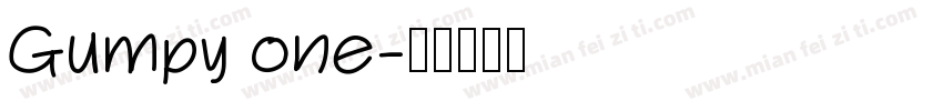 Gumpy one字体转换
